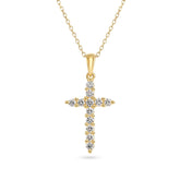 Essentail Diamond Cross Pendant - Dracakis Jewellers
